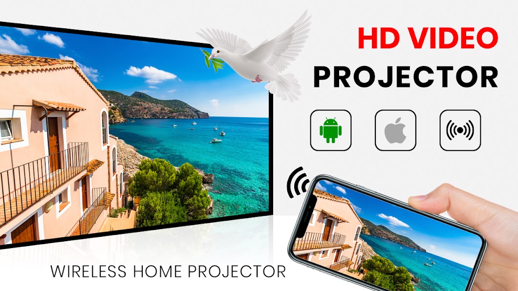 تحميل تطبيق HD Video Projector SimuIator للاندرويد جهاز عرض فيديو مجانا