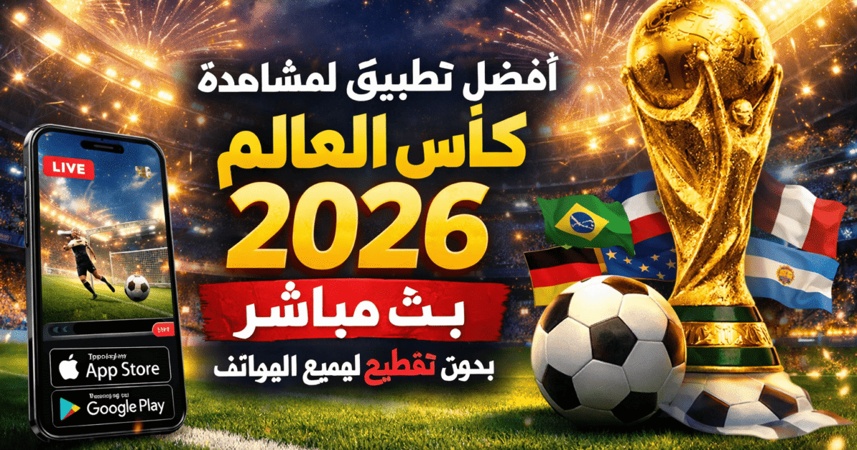 أفضل تطبيق لمشاهدة كأس العالم 2026 بث مباشر بدون تقطيع لجميع الهواتف