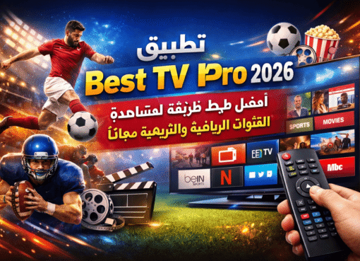 تطبيق best TV Pro 2026 أفضل طريقة لمشاهدة القنوات الرياضية والترفيهية مجاناً