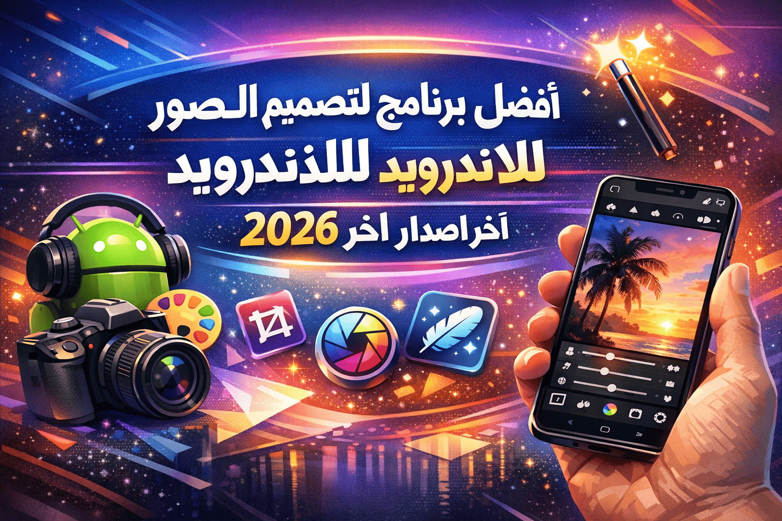 أفضل برنامج لتصميم الصور باحتراف للاندرويد 2026 اخر اصدار