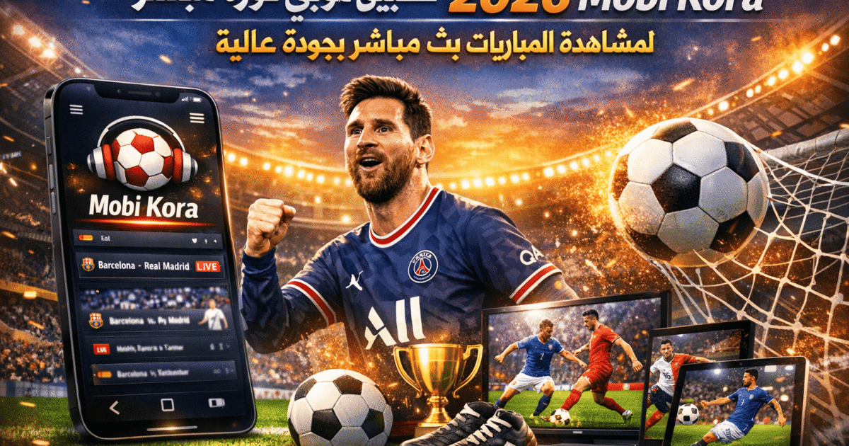 تحميل تطبيق موبي كورة مباشر 2026 Mobi Kora لمشاهدة المباريات بث مباشر بجودة عالية