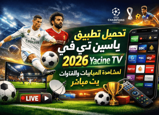 تحميل تطبيق ياسين تي في 2026 Yacine TV لمشاهدة المباريات والقنوات بث مباشر