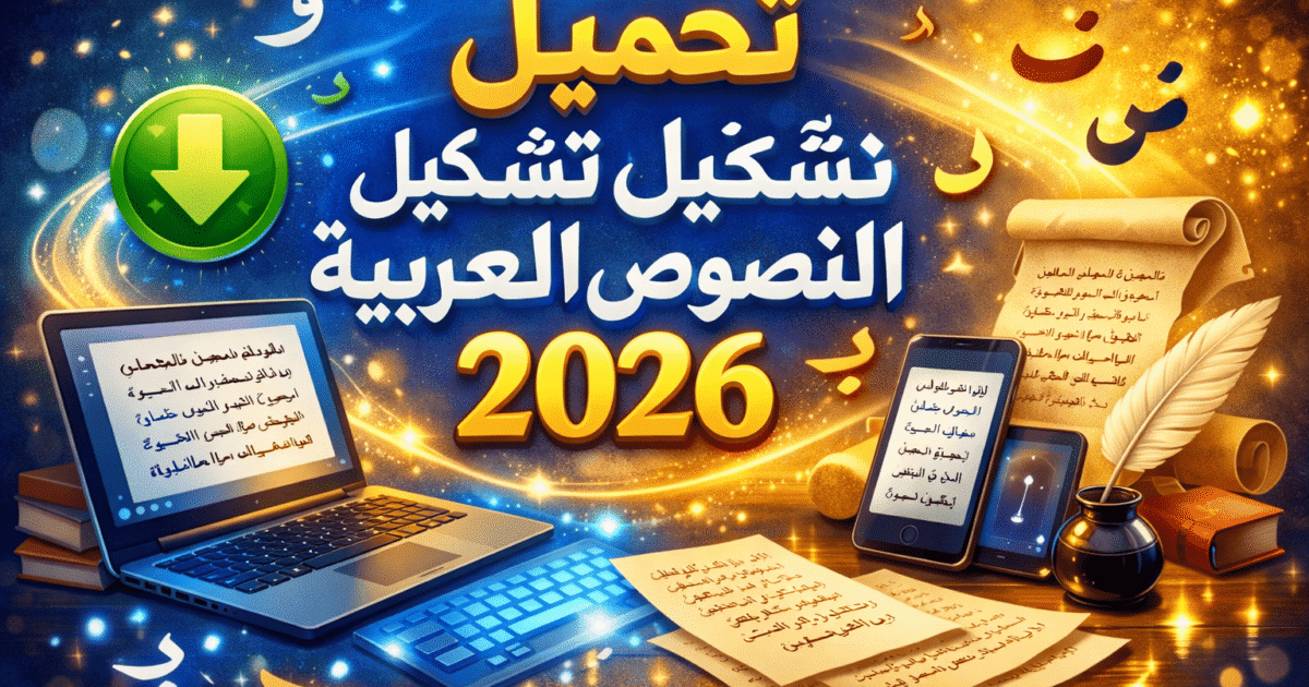 تحميل برنامج تشكيل النصوص العربية 2026 لتزيين الحروف والكلمات العربية