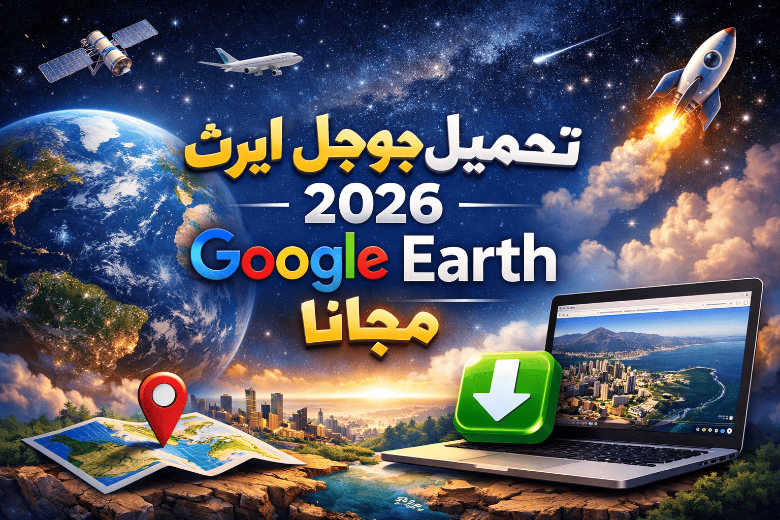 تحميل جوجل ايرث 2026 Google Earth مجانا