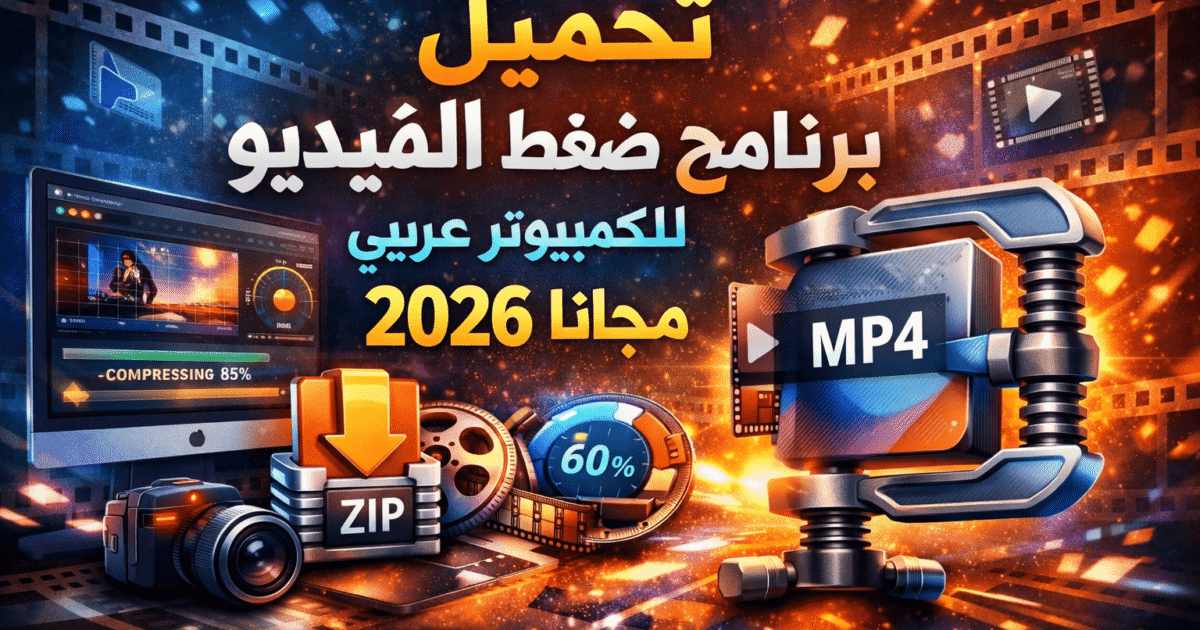 تحميل برنامج ضغط الفيديو للكمبيوتر عربي 2026 مجانا
