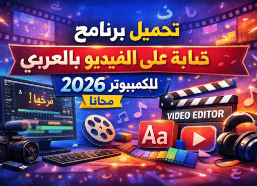 تحميل برنامج كتابة على الفيديو بالعربي للكمبيوتر 2026 مجانا