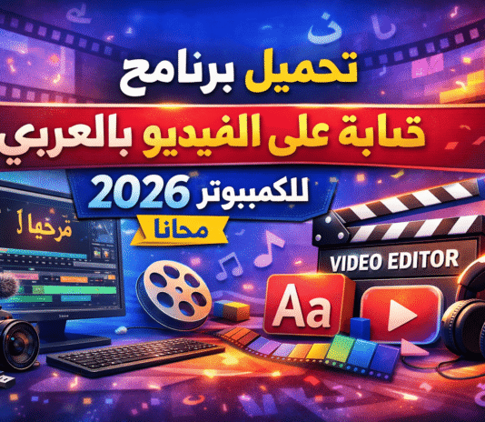 تحميل برنامج كتابة على الفيديو بالعربي للكمبيوتر 2026 مجانا